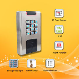 Metal Material Proximity Card Reader With Keypad 10% To 90% Operating Humidity