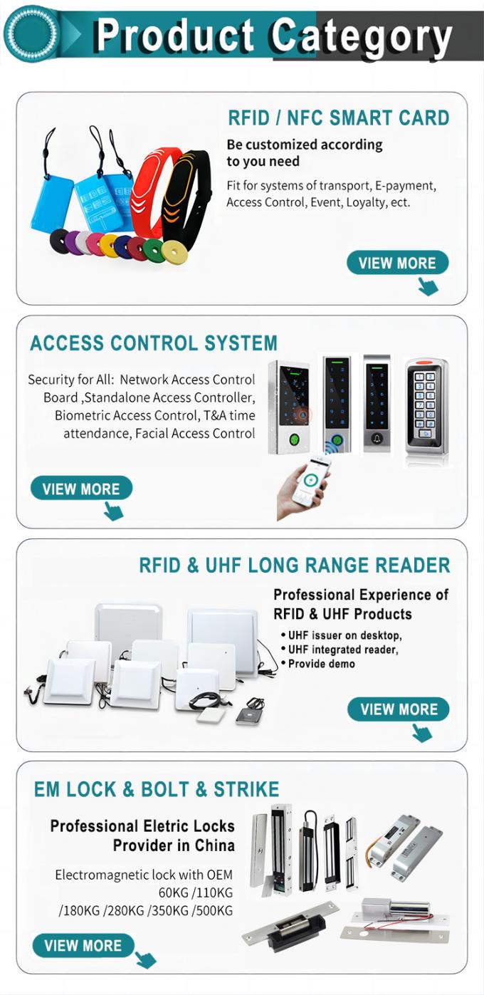 Faccia e impronte digitali e schede RFID 8