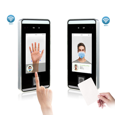 Il sistema del controllo di accesso del riconoscimento di fronte e prendere le impronte digitali alla partecipazione di tempo con WiFi funziona carta di sostegno RFID
