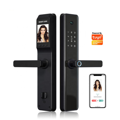 Smart Fingerprint Wireless Door Lock per hotel e card/Digital Door Lock per hotel con telecamera Tuya Wifi o TTLock